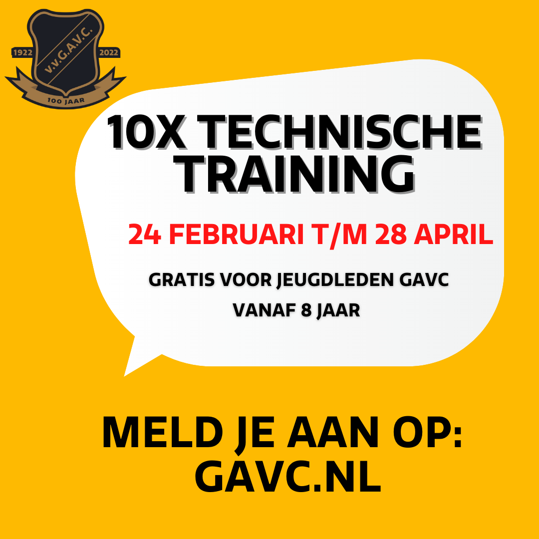 Technische Trainingen starten 24 februari